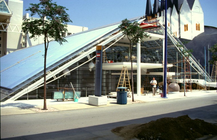 Österreich Pavillon Weltausstellung 1992 in Sevilla